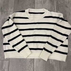 Striped Black and White Sweater